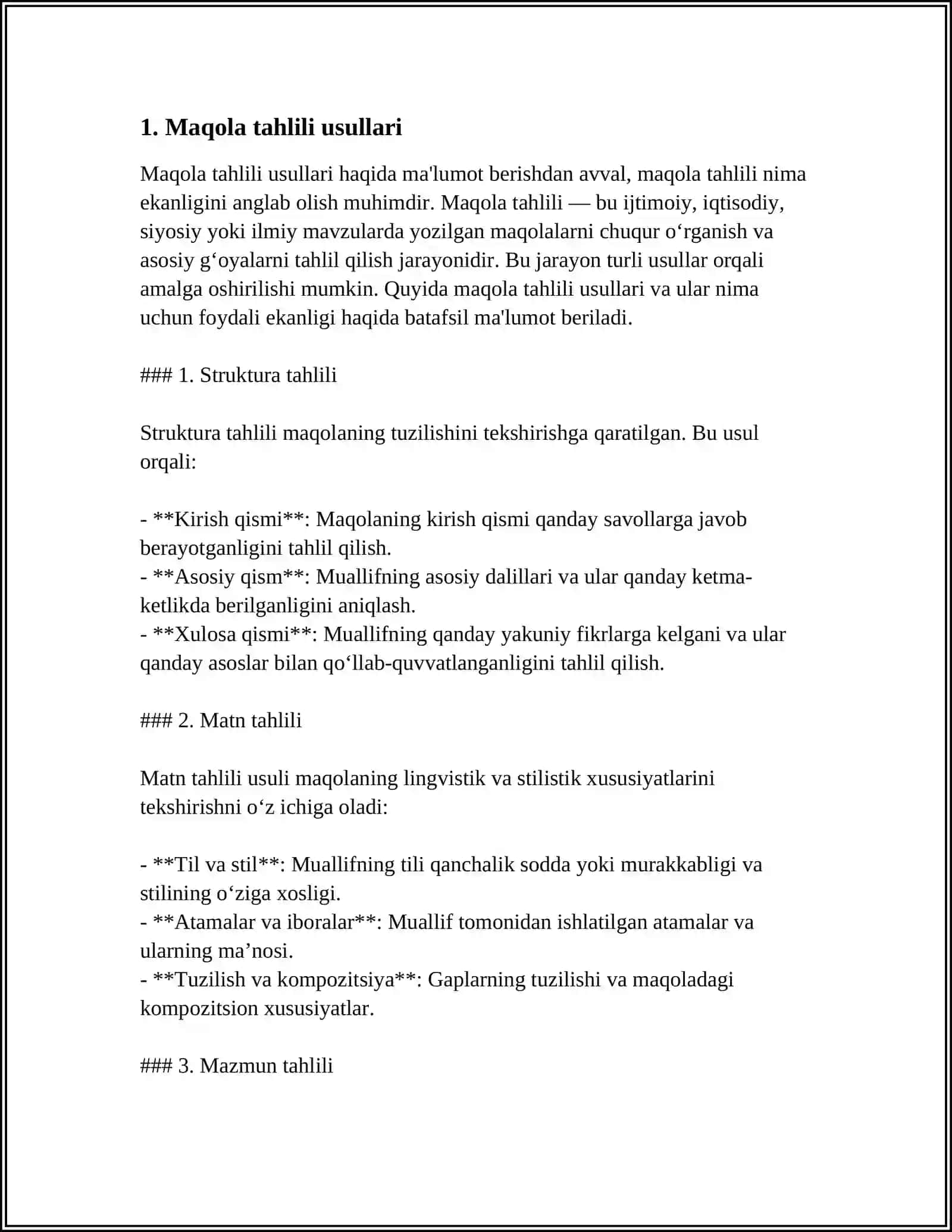 ARTICLE ANALYSIS 3