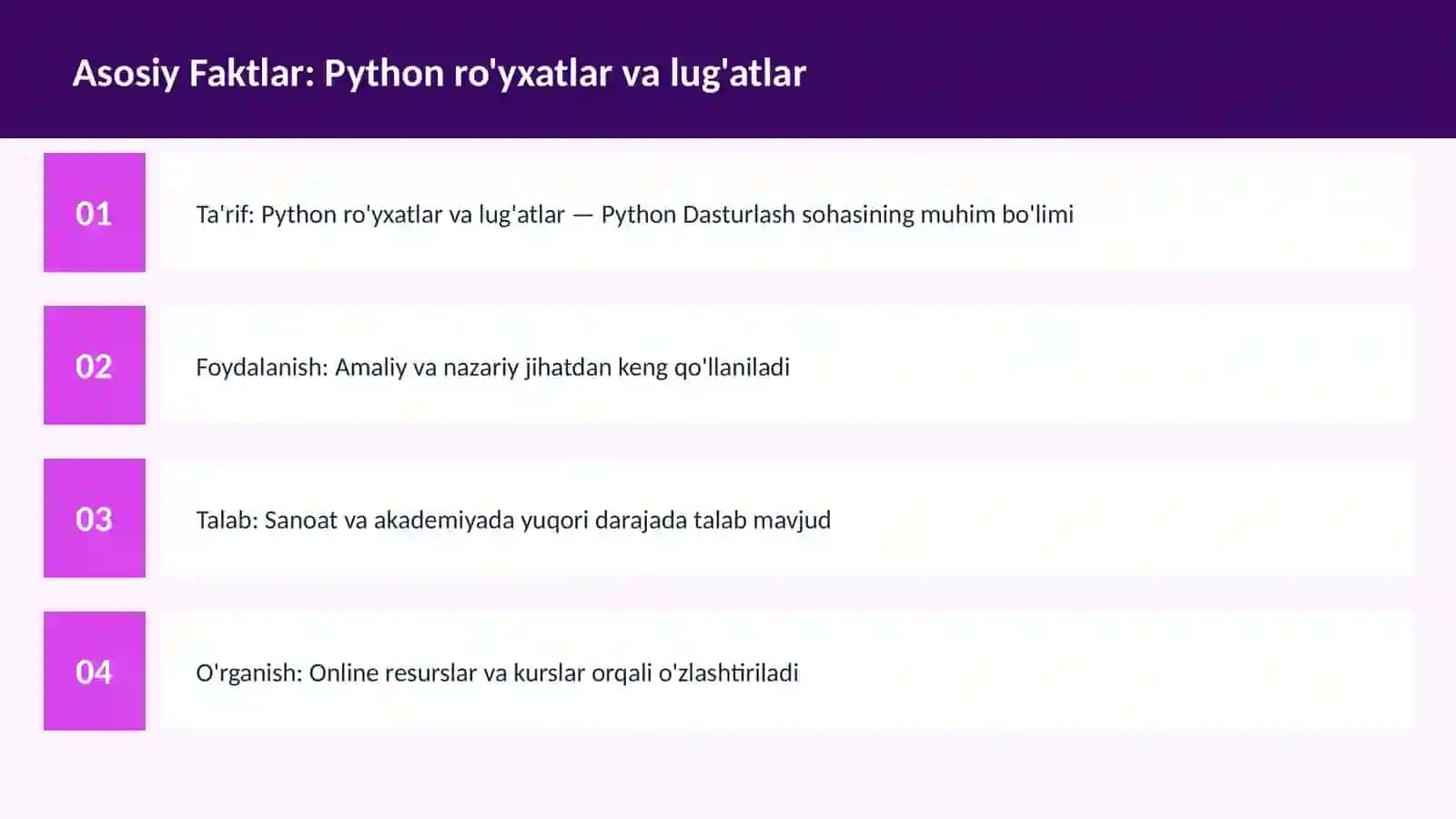 DASTURLASH | PYTHON DASTURLASH 3