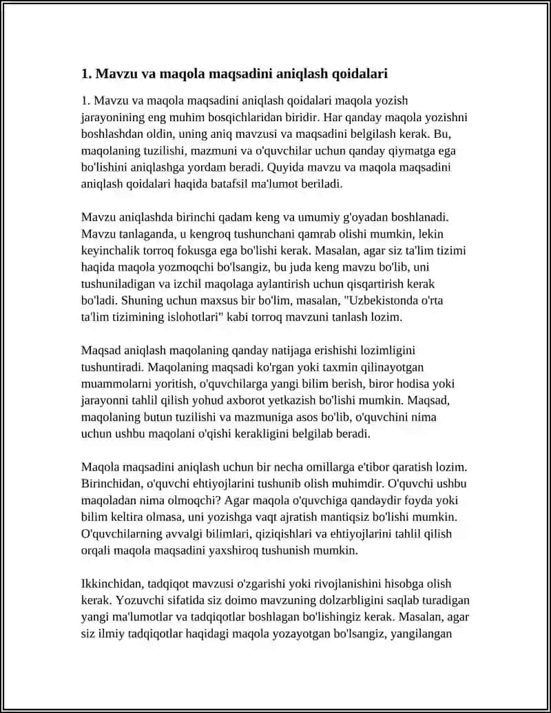 MAQOLA YOZISH QOIDALARI 3