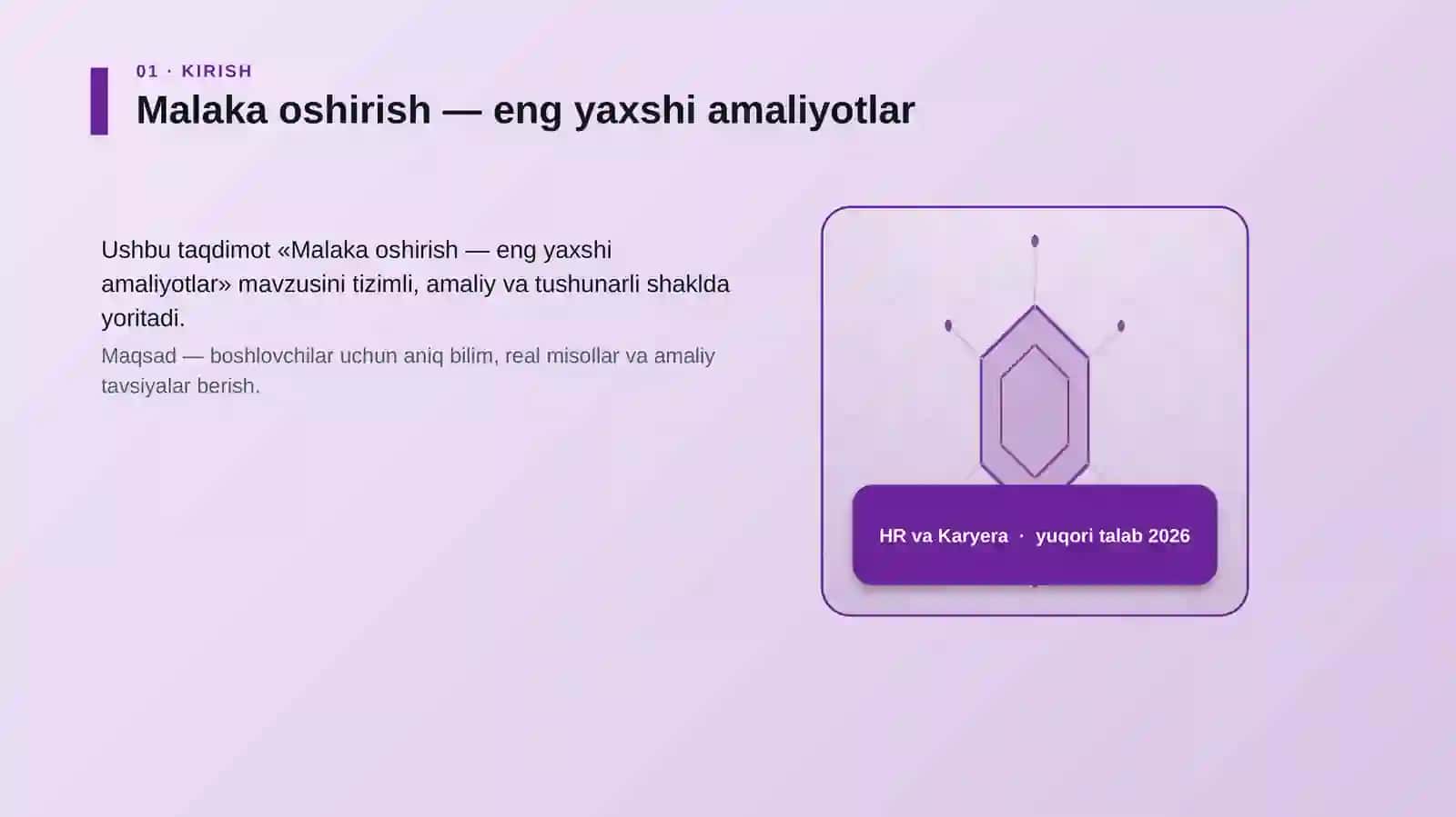 Malaka oshirish — eng yaxshi amaliyotlar 3