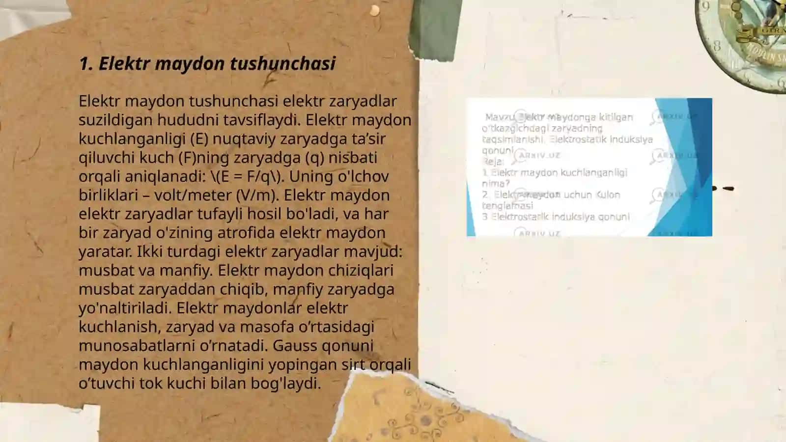 Elektr maydon energiyasi 3