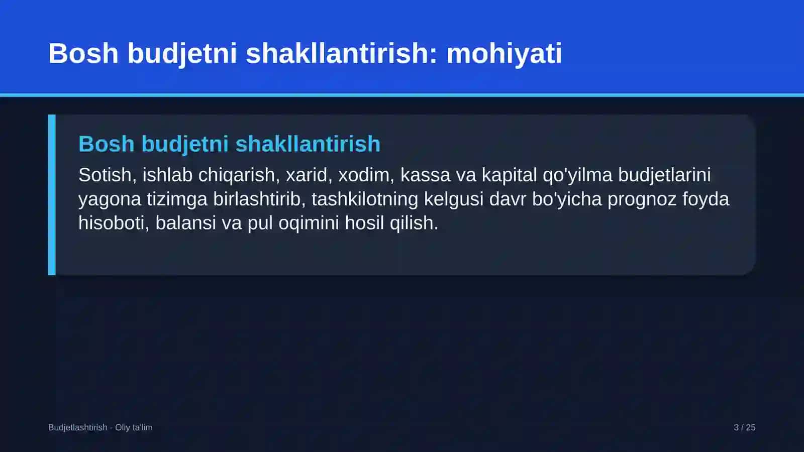 Tibbiy turizmda bosh budjetni shakllantirish 3