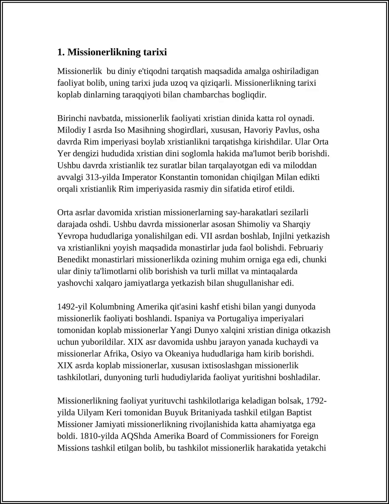 MISSIONERLIK VA PROLIDIZM 3