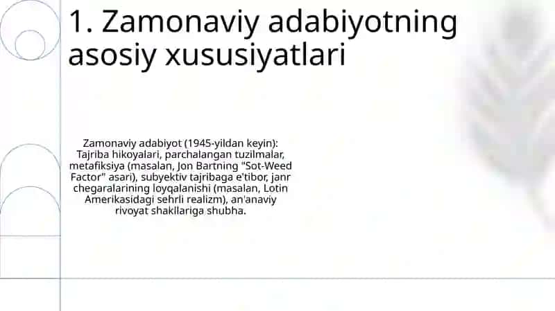 Bugungi adabiy-estetik qarashlar 3