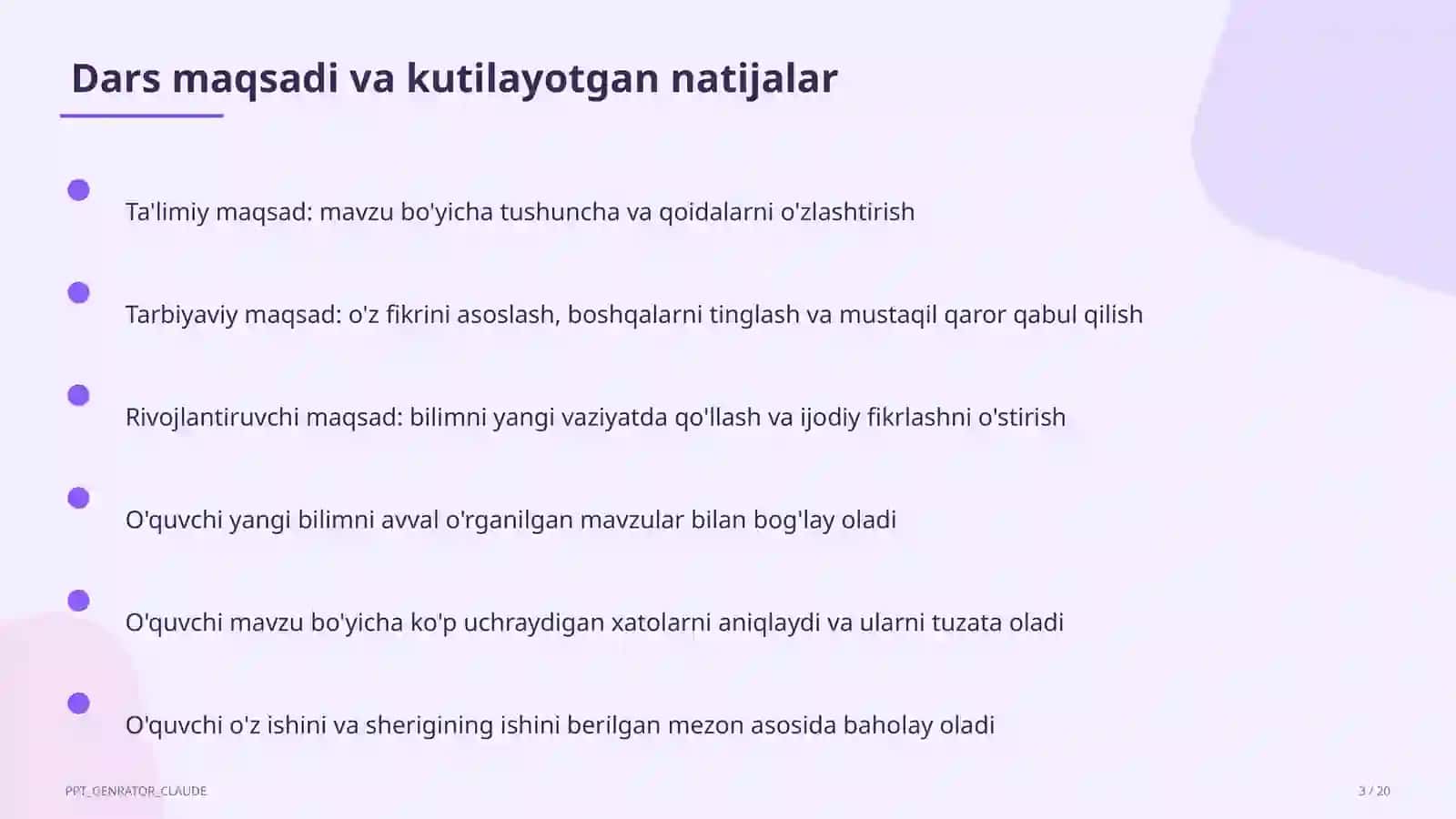 Sun'iy intellekt yordamchisi bilan dars ishlanmasi tuzish 3
