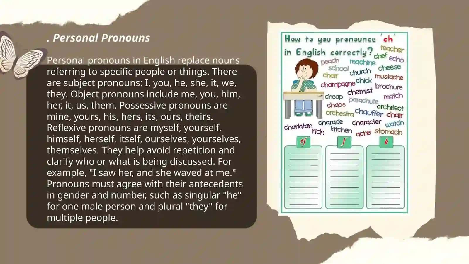 Personal Pronouns 3