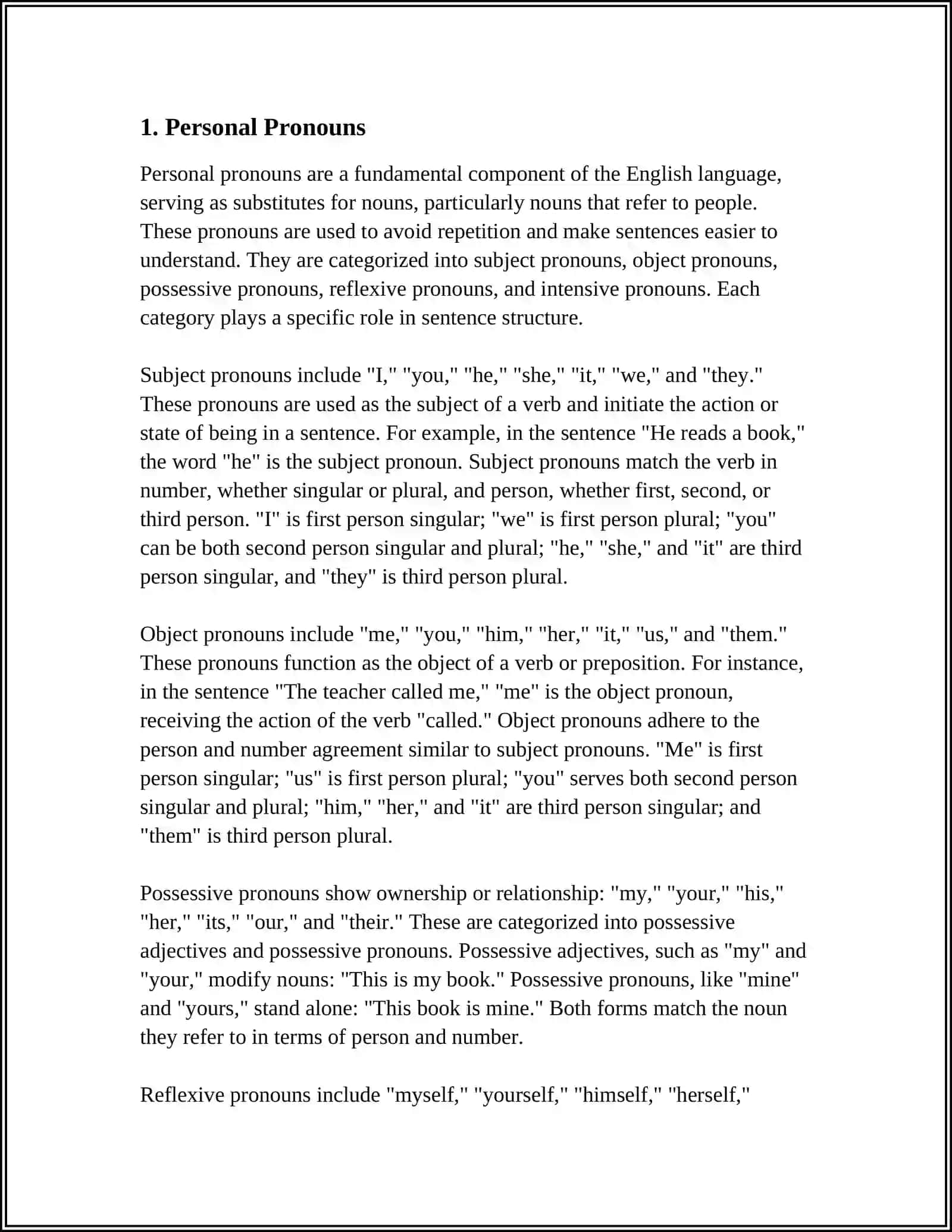 PRONOUNS 3