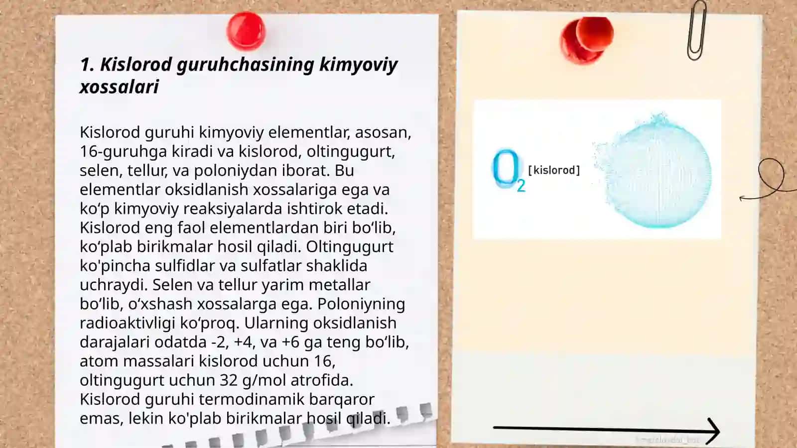 Kislorod guruhchasi elementlari 3