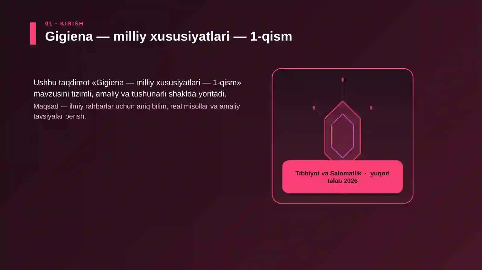 Gigiena — milliy xususiyatlari — 1-qism 3