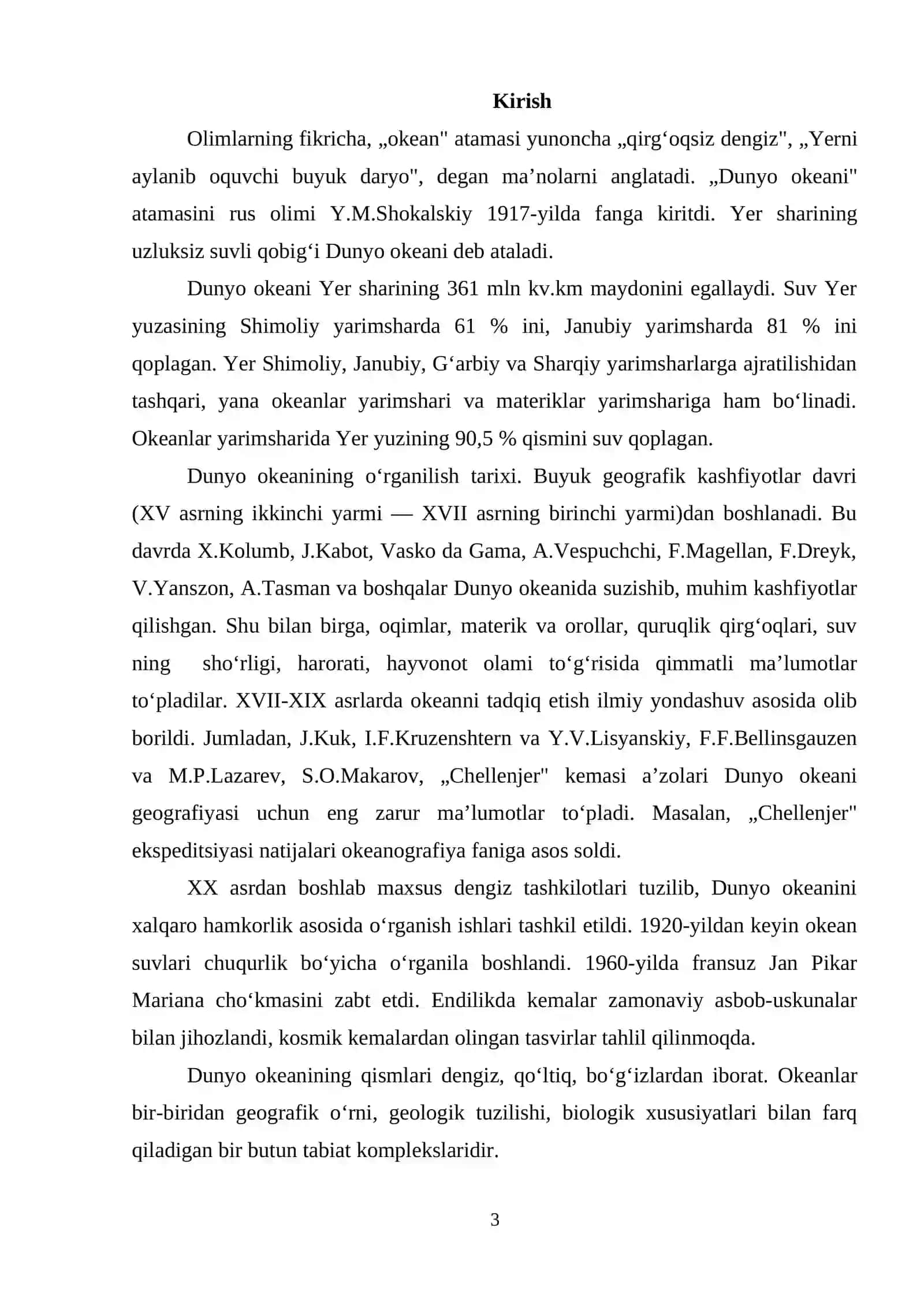 DUNYO OKEANI VA UNING QISMLARI 3