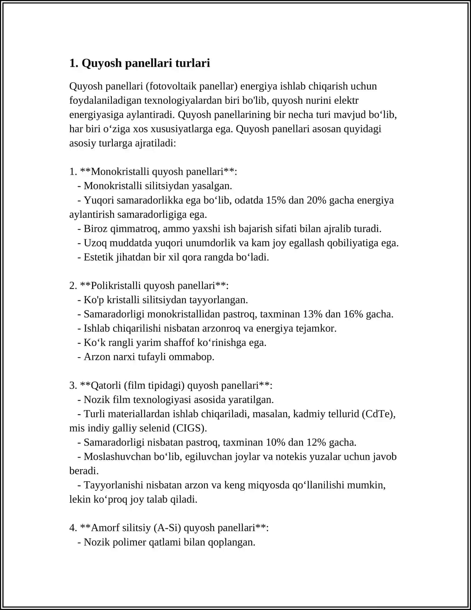 QUYOSH JILLILIQ ELEKTR STANSIYALARI 3
