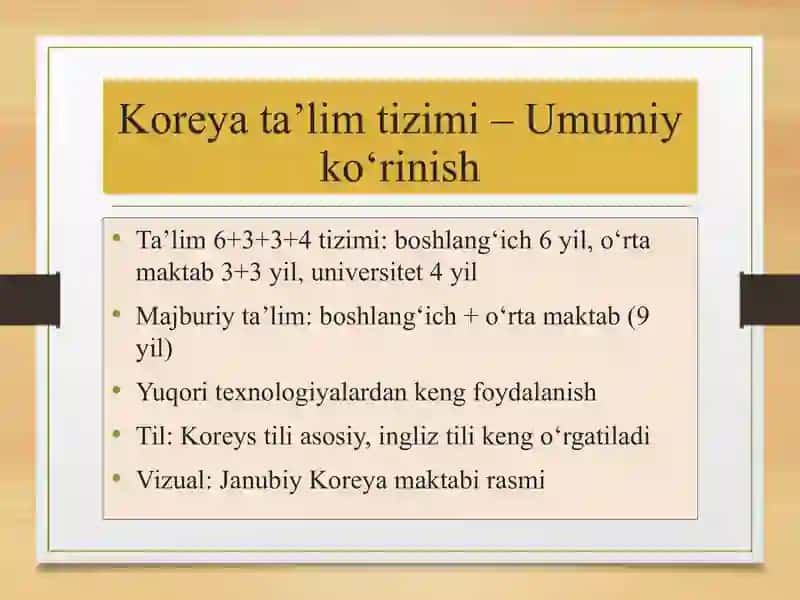 O‘ZBEKISTON VA KOREYA TA’LIM TIZIMI 3