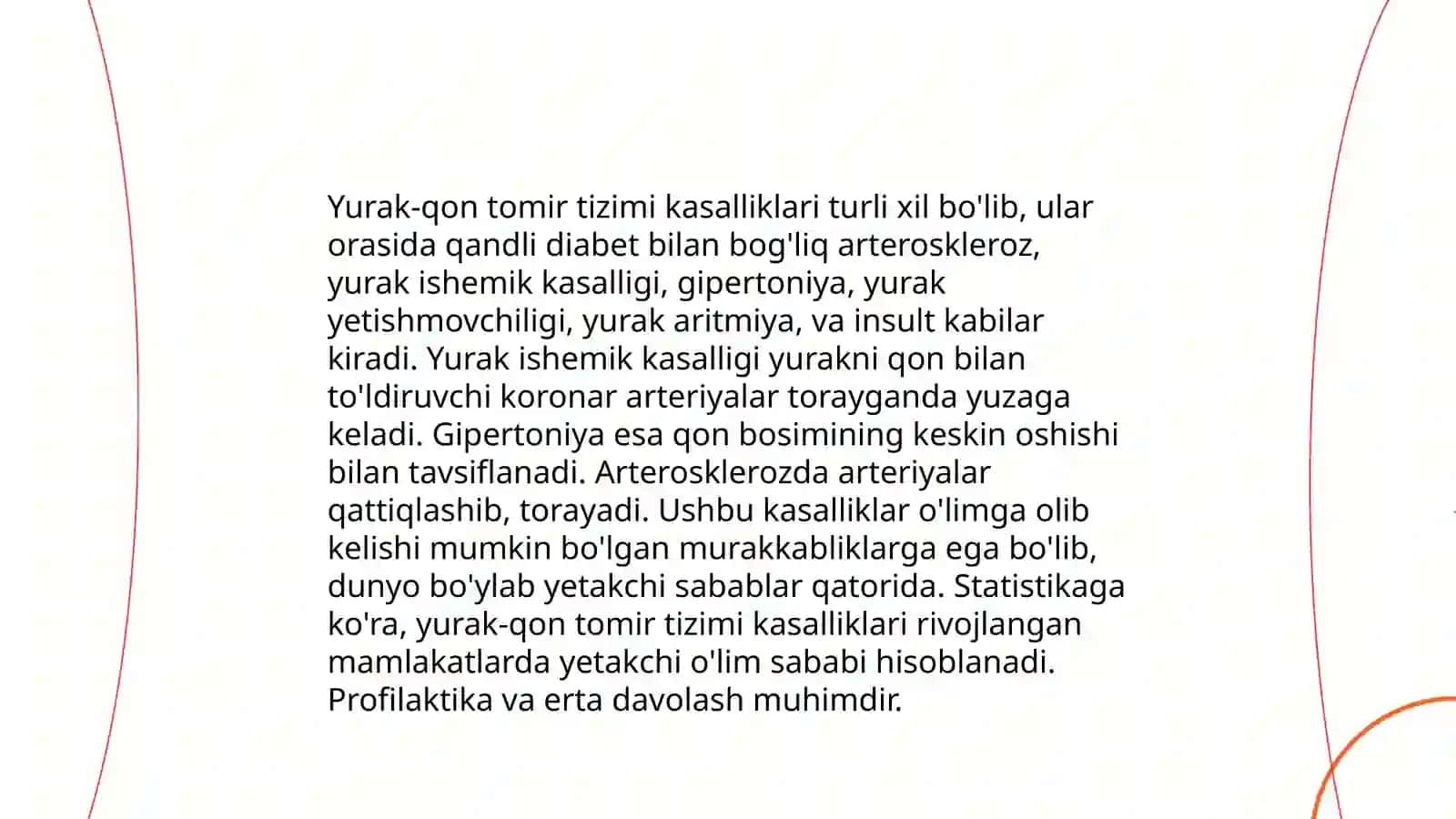 Yurak -qon tomir tizimi kasalliklari bilan kasallangan bemorlarni parvarishi va ularning nazorati 3