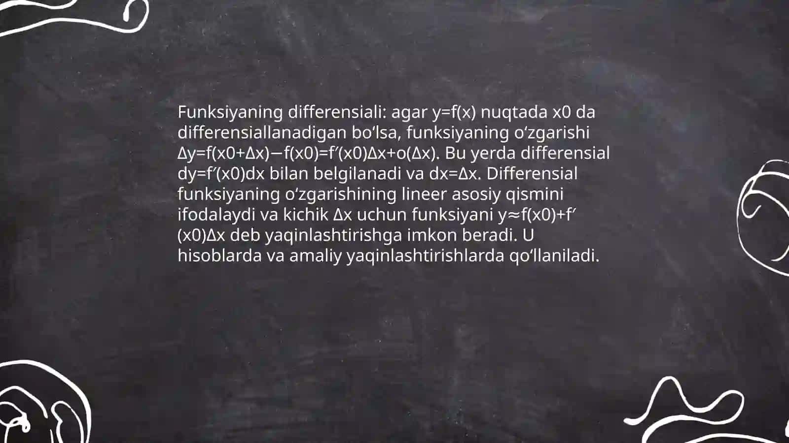 Funksiyaning differensiali 3
