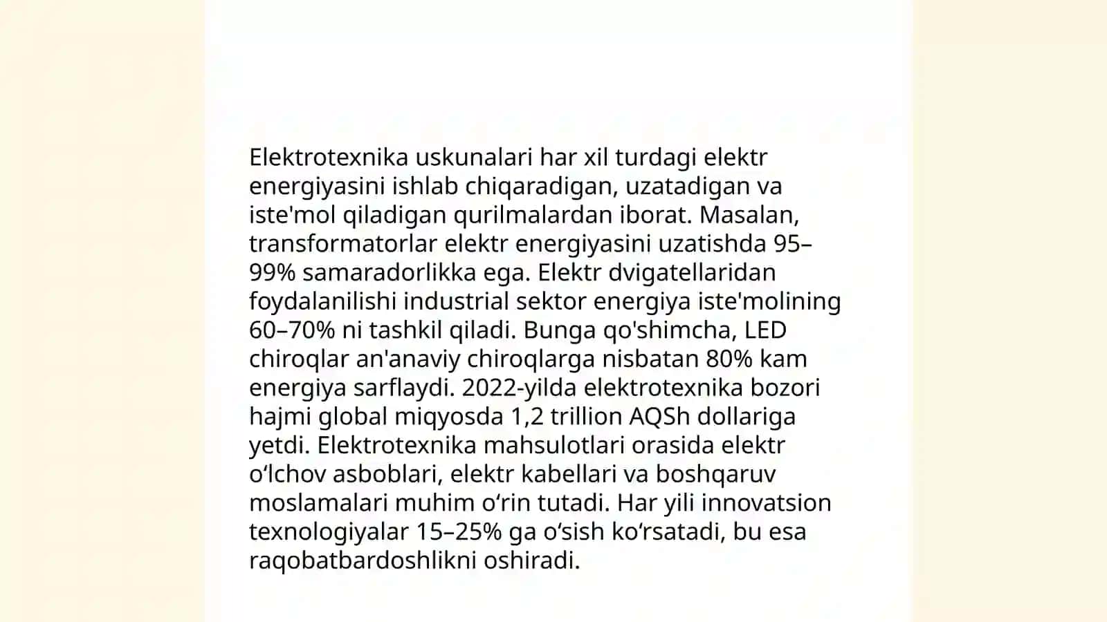 Elektrotexnika uskunalari 3