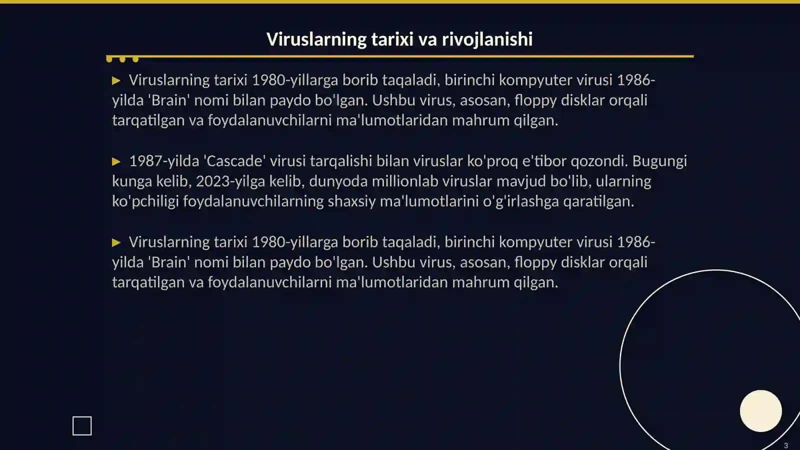 Virus va antivirus dasturi 3