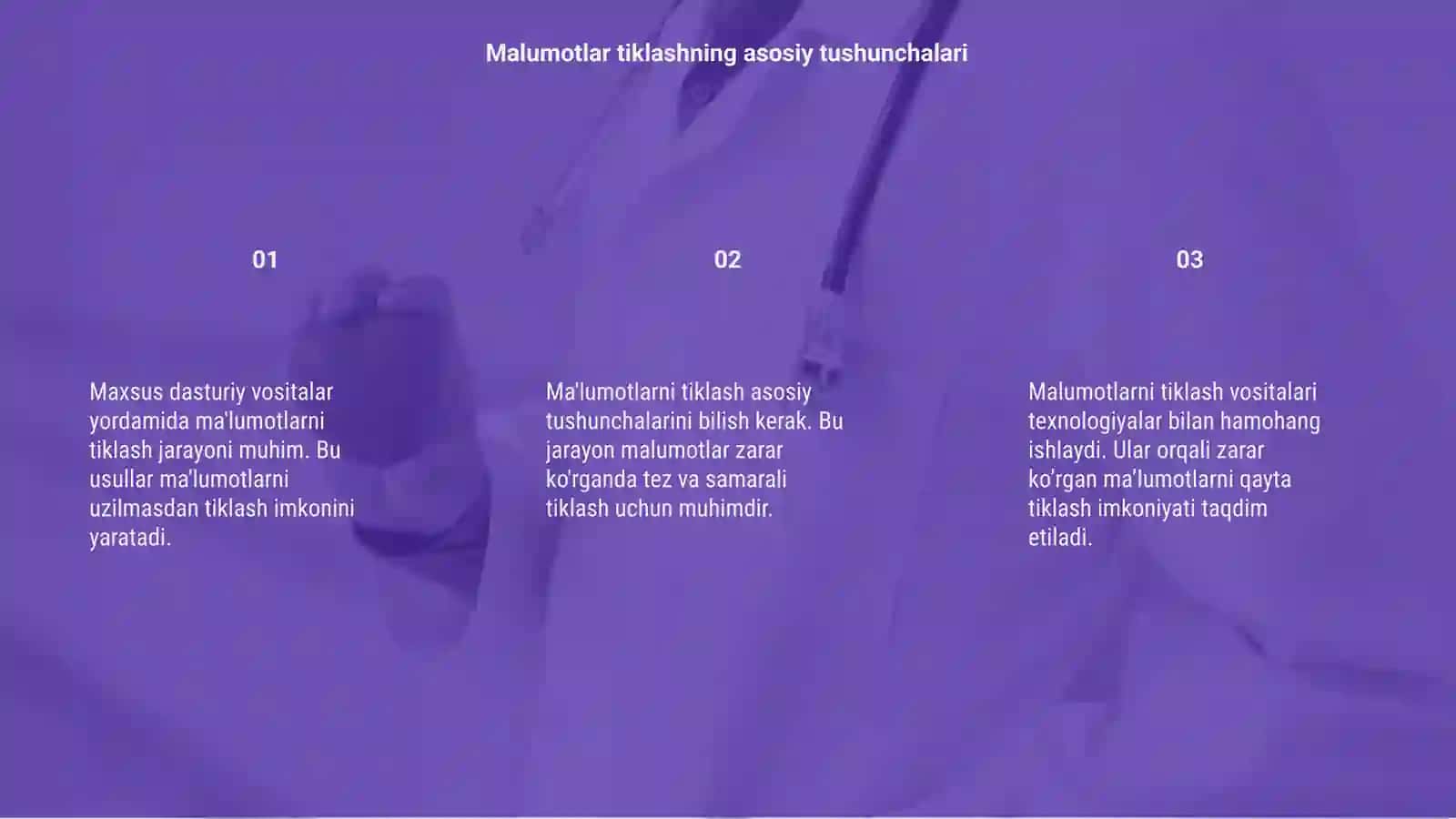 Malumotlarni qayta tiklash 3