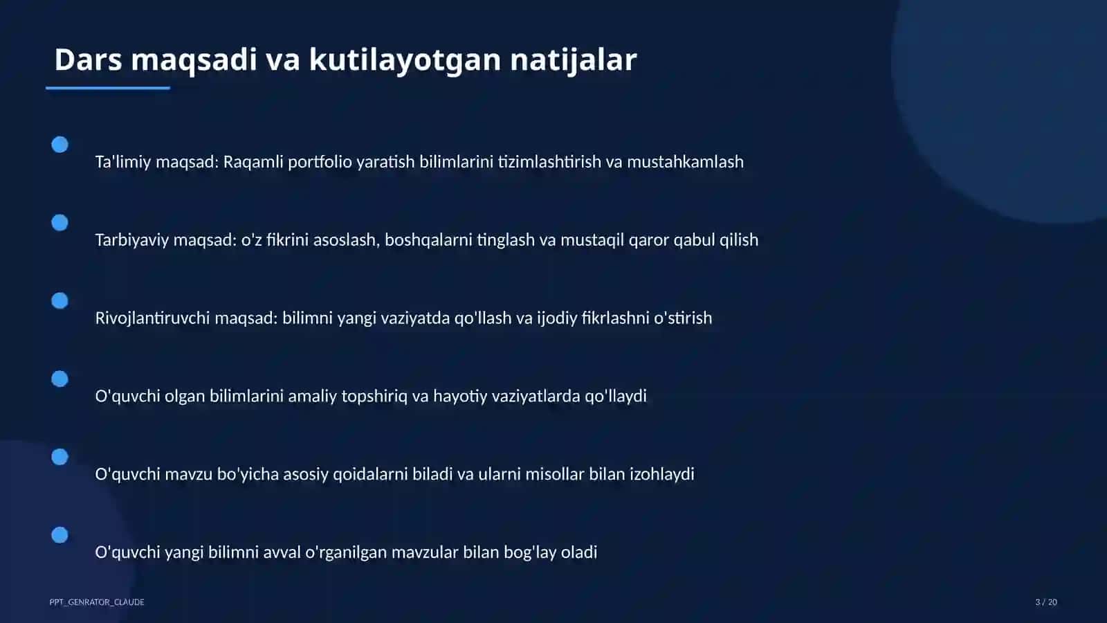 Raqamli portfolio yaratish 3