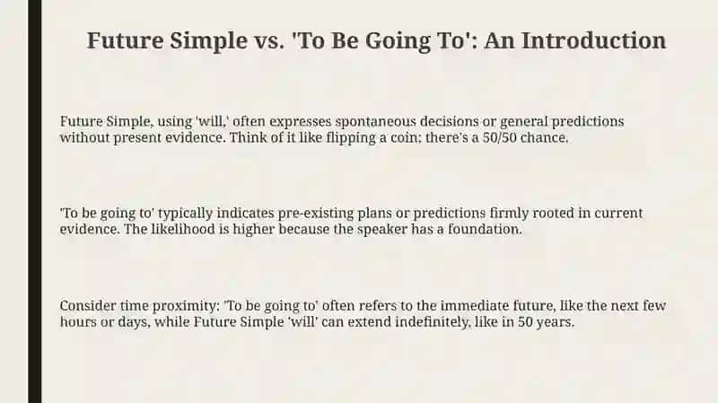 Future Simple vs. To Be Going To 3