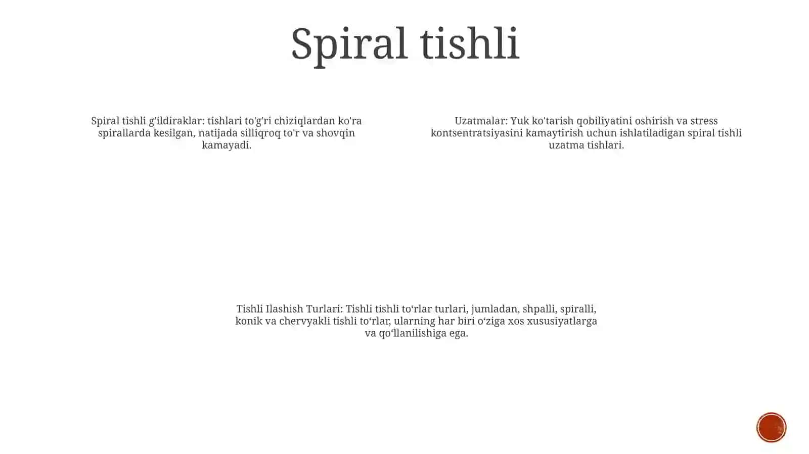 TishliIlashishTurlari 3