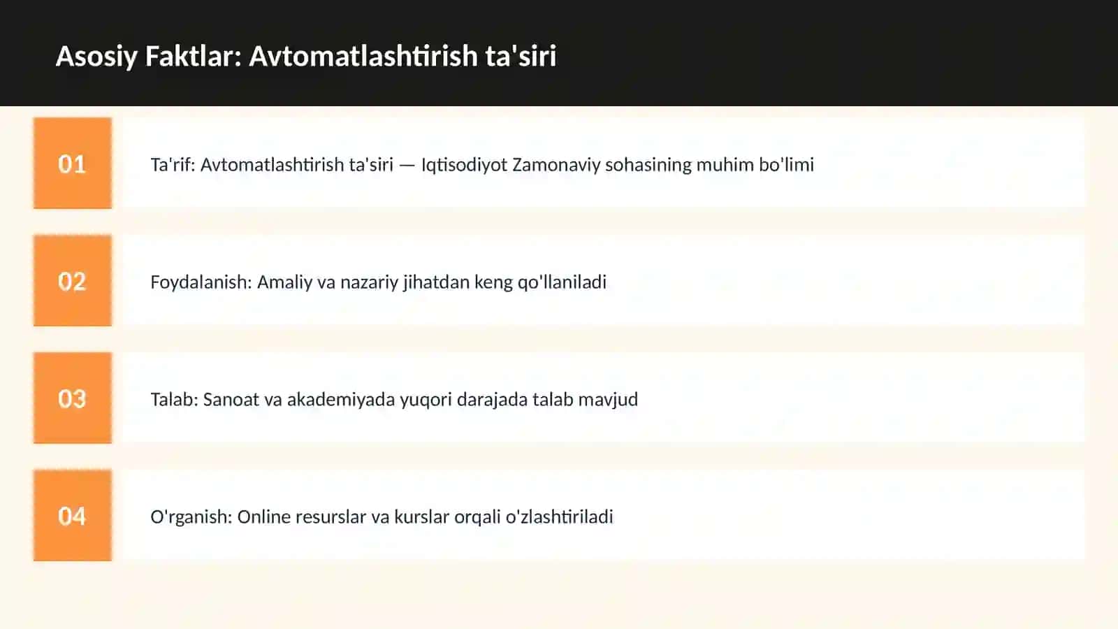 Avtomatlashtirish ta'siri 3