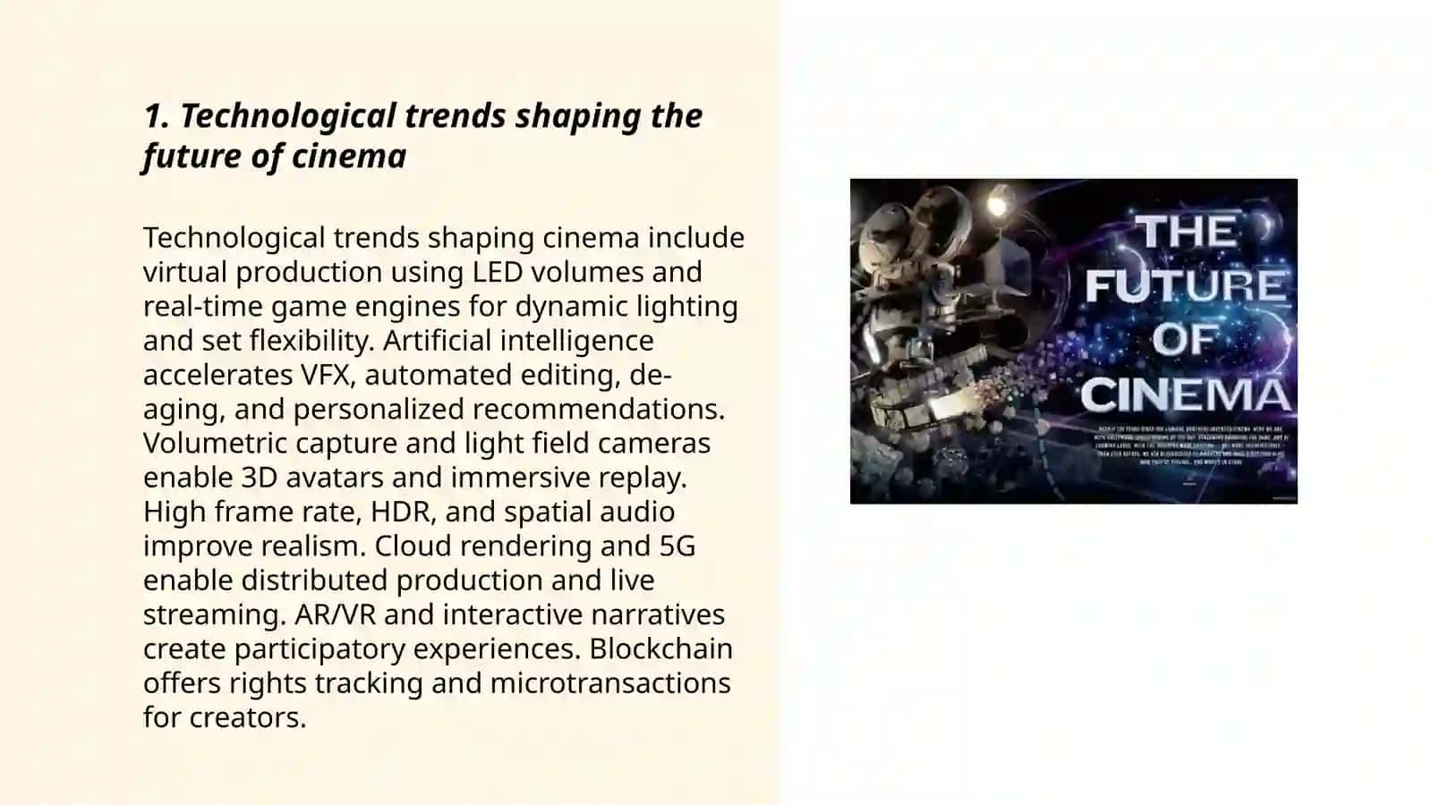 Article on Future of Cinema 3