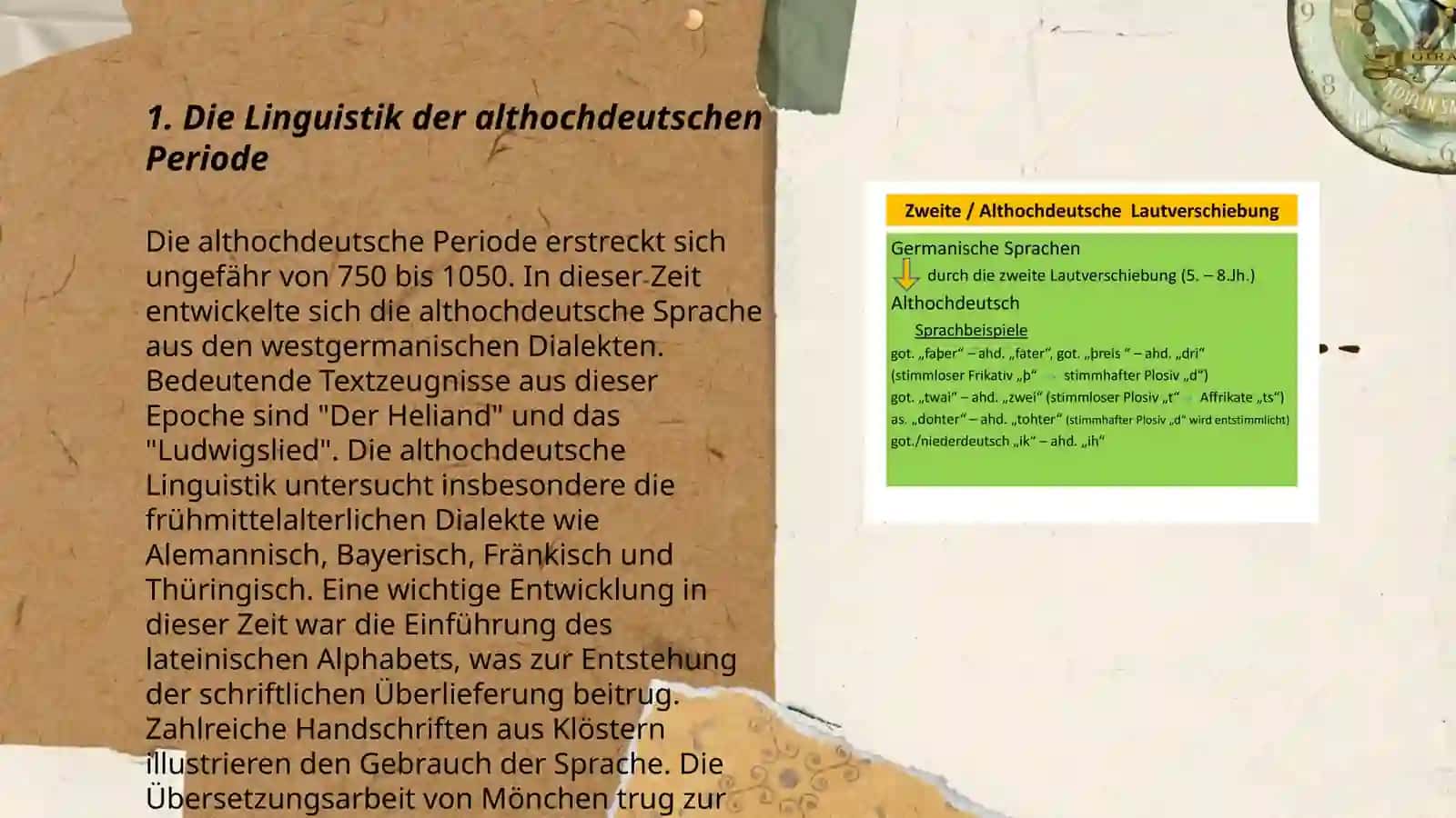 Die Linguistik der althochdeutschen Periode 3