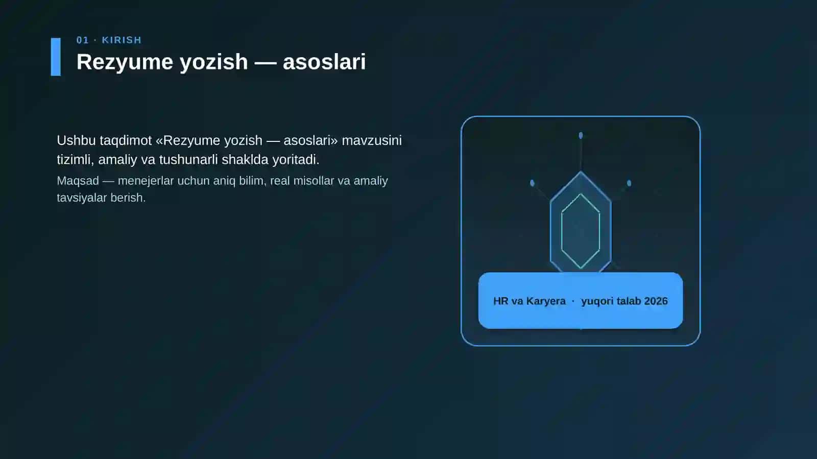 Rezyume yozish — asoslari 3