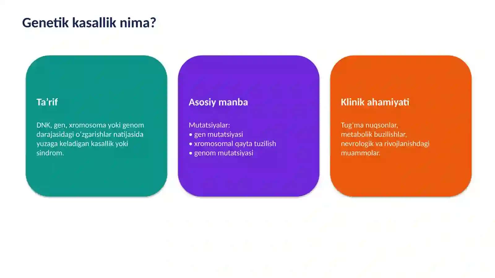 GENETIK KASALLIKLAR 3