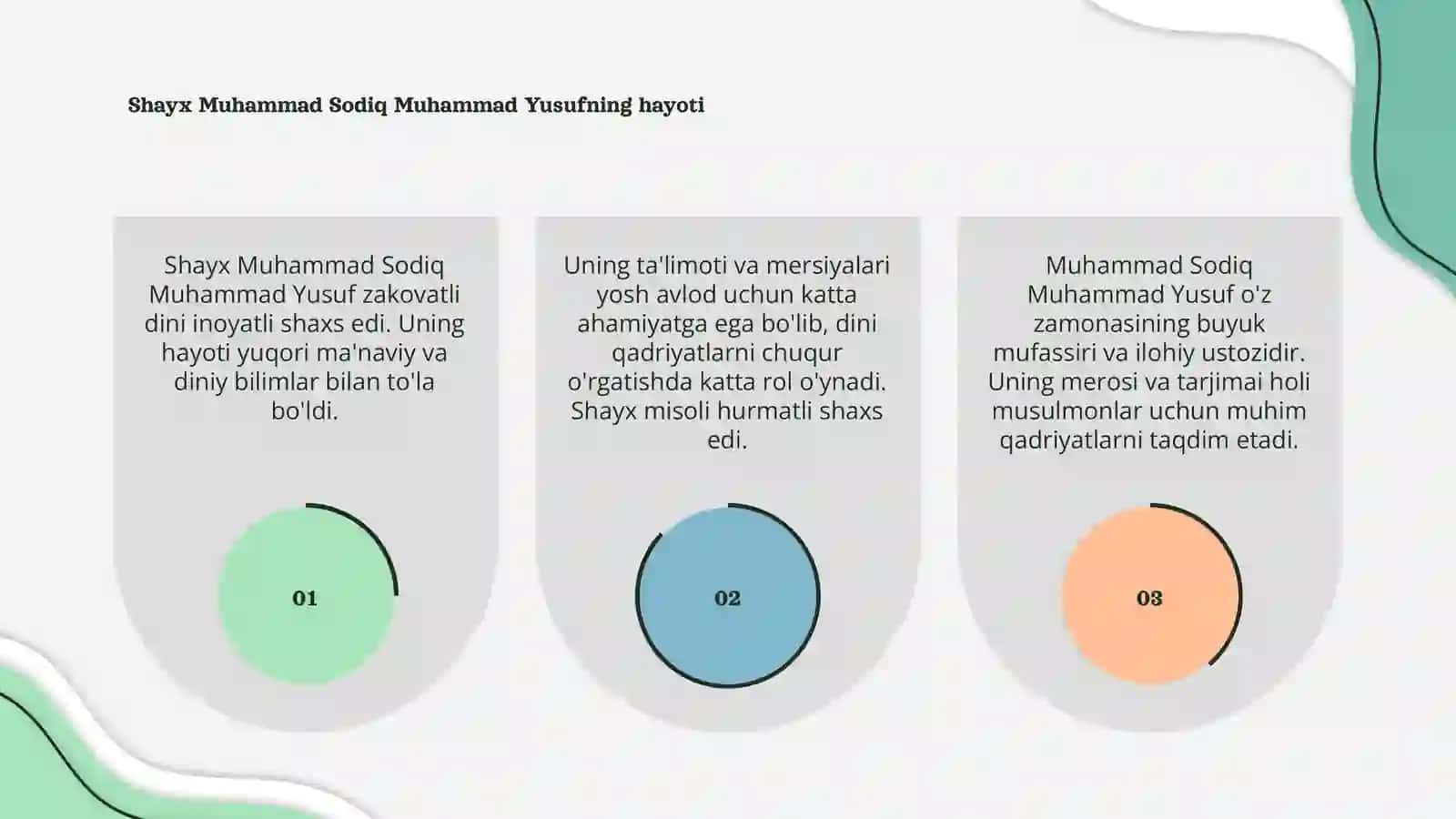 Shayx Muhammad Sodiq Muhammad Yusufning hayoti 3