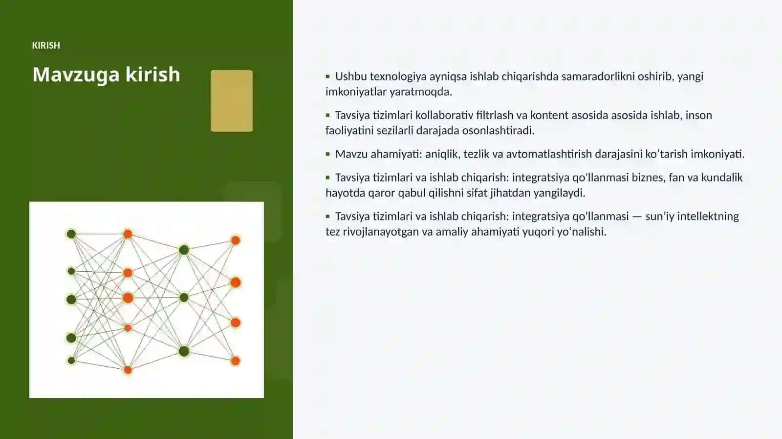 SUNʼIY INTELLEKT • PROFESSIONAL TAQDIMOT 3