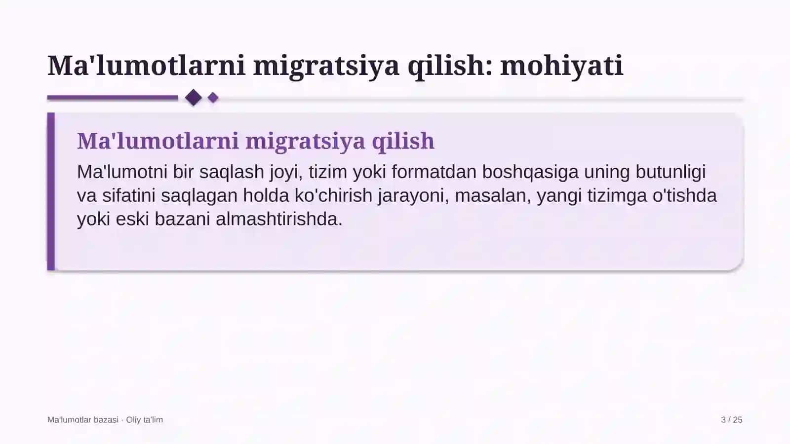 Interfeys dizayni studiyalarida ma'lumotlarni migratsiya qilish 3