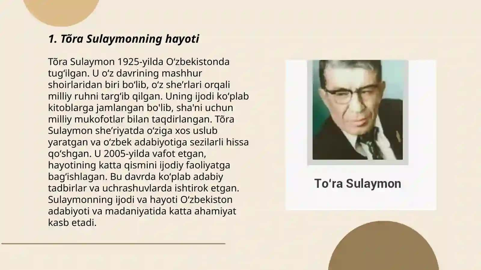 Tõra Sulaymon 3