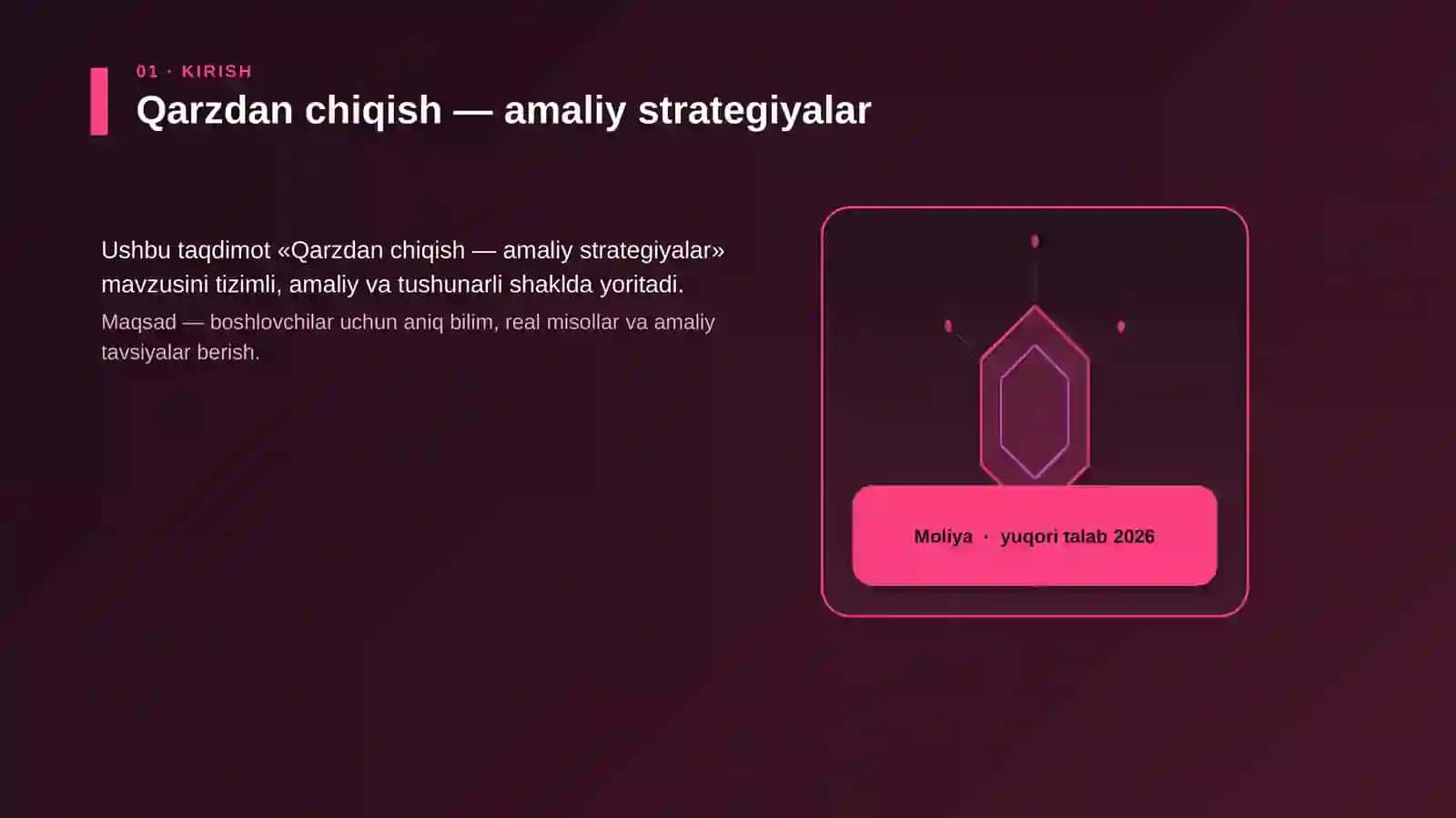 Qarzdan chiqish — amaliy strategiyalar 3