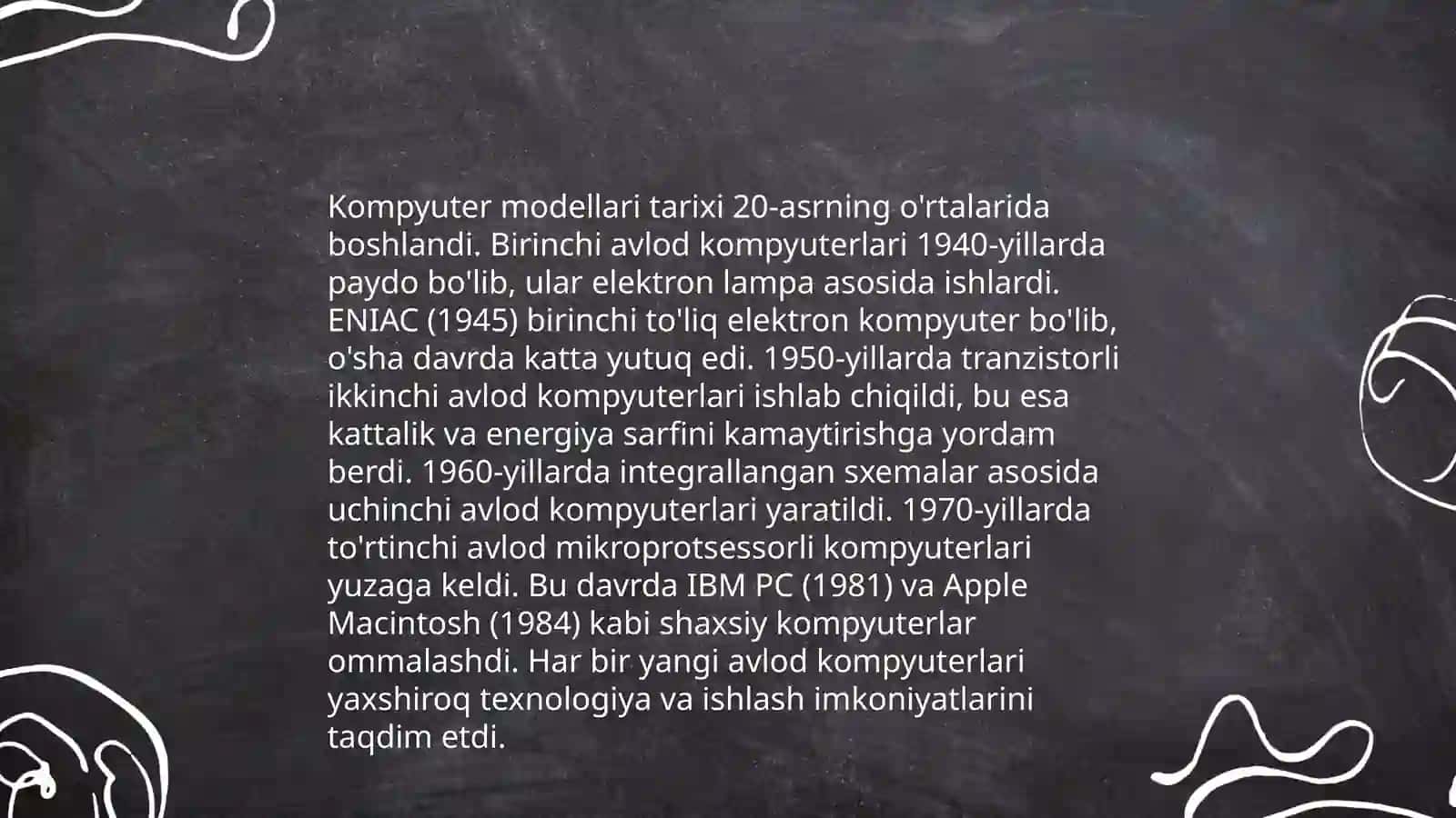 Kompyuter modellari tarixi 3