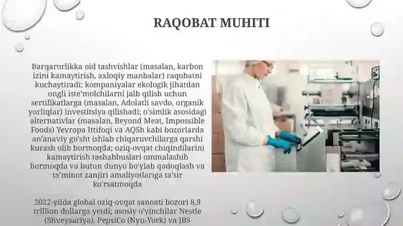 Oziq ovqat sanoati 3