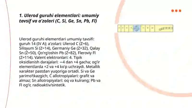 Ulerod guruhi elementlarining umumiy tavsifi 3