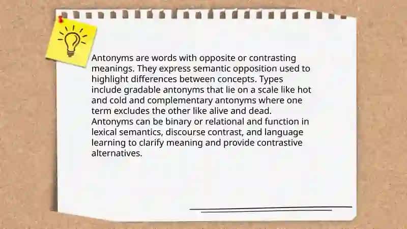 Antonyms 3