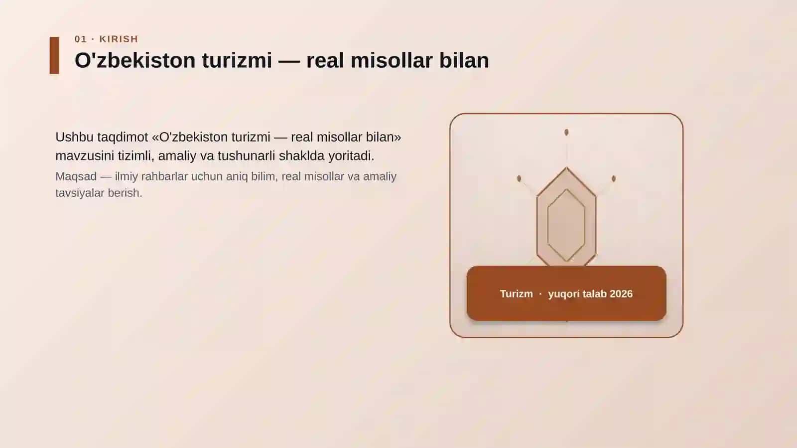 O'zbekiston turizmi — real misollar bilan 3