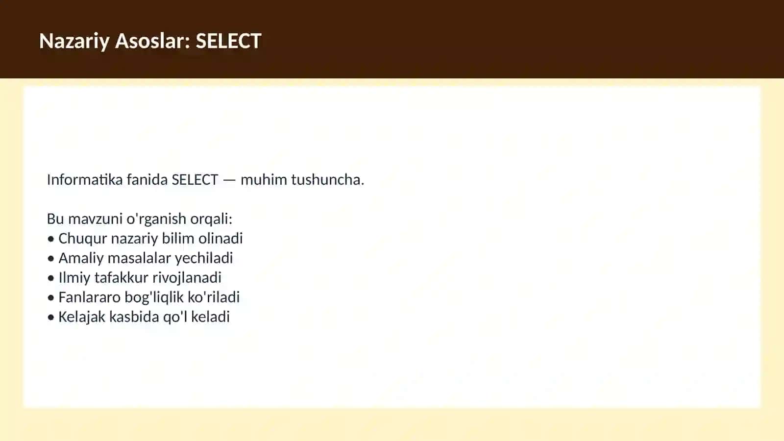 INFORMATIKA SQL 3