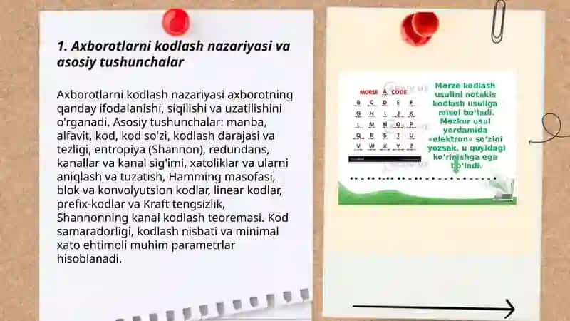Axborotlarni kodlash usullari 3