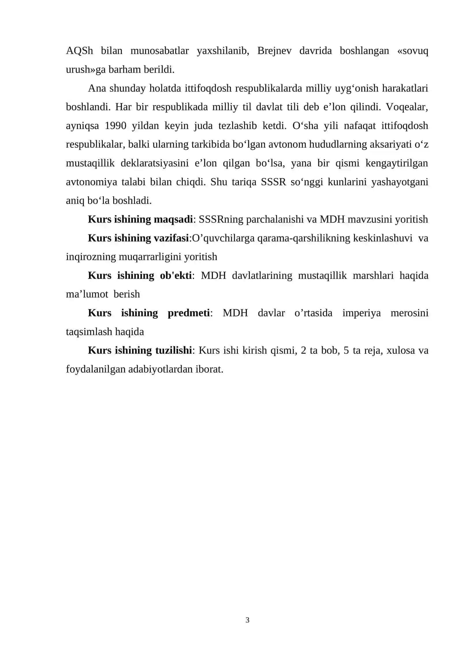 SSSRNING PARCHALANISHI VA MDH 3