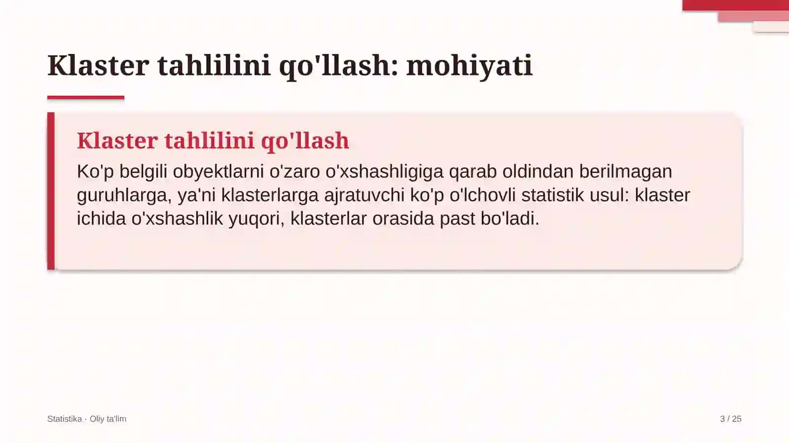 Aviachipta sotish agentliklarida klaster tahlilini qo'llash 3