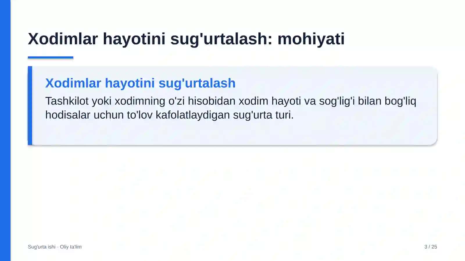 Striming platformalarida xodimlar hayotini sug'urtalash 3