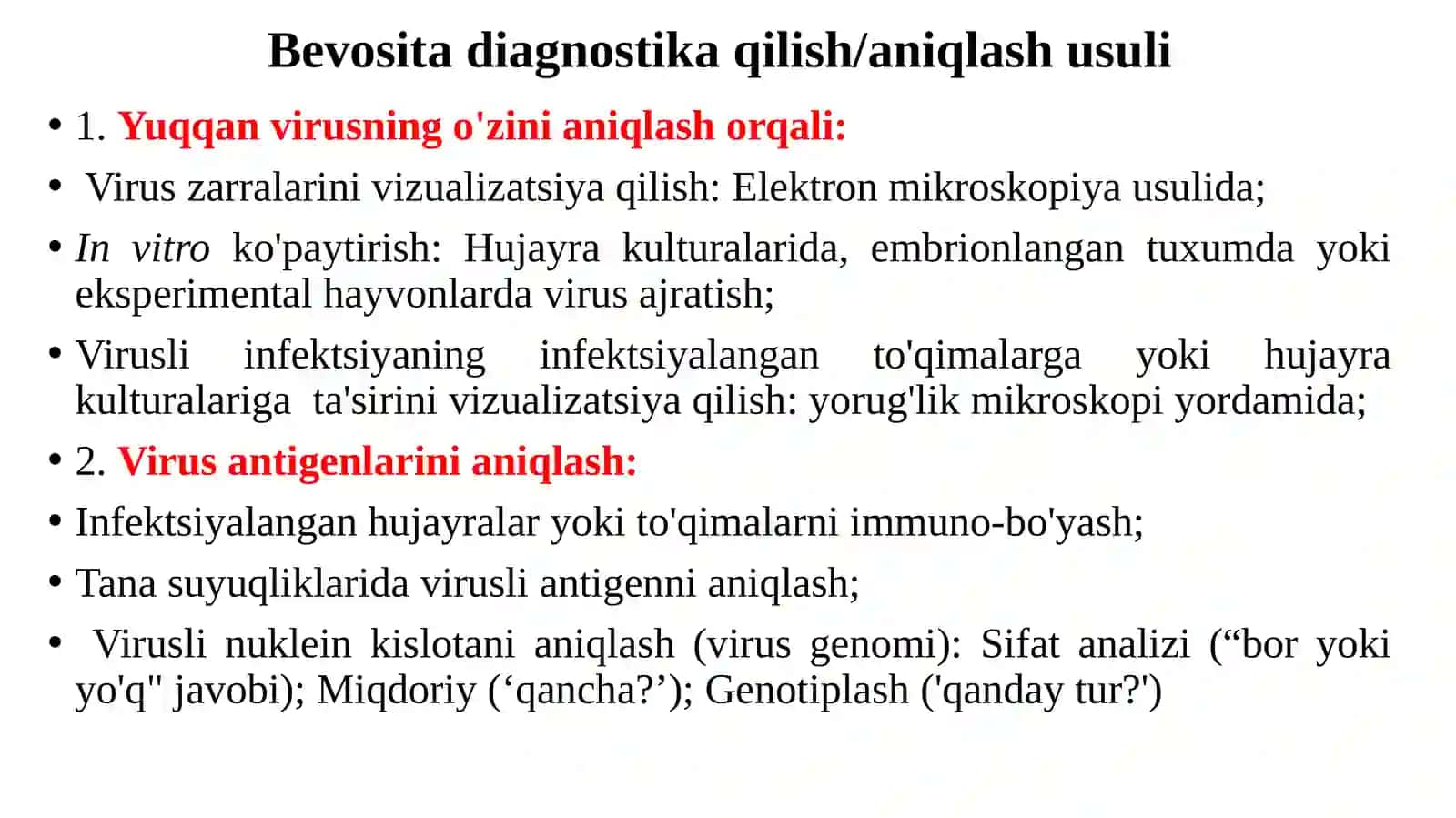 VIRUSLAR DIAGNOSTIKASI 3