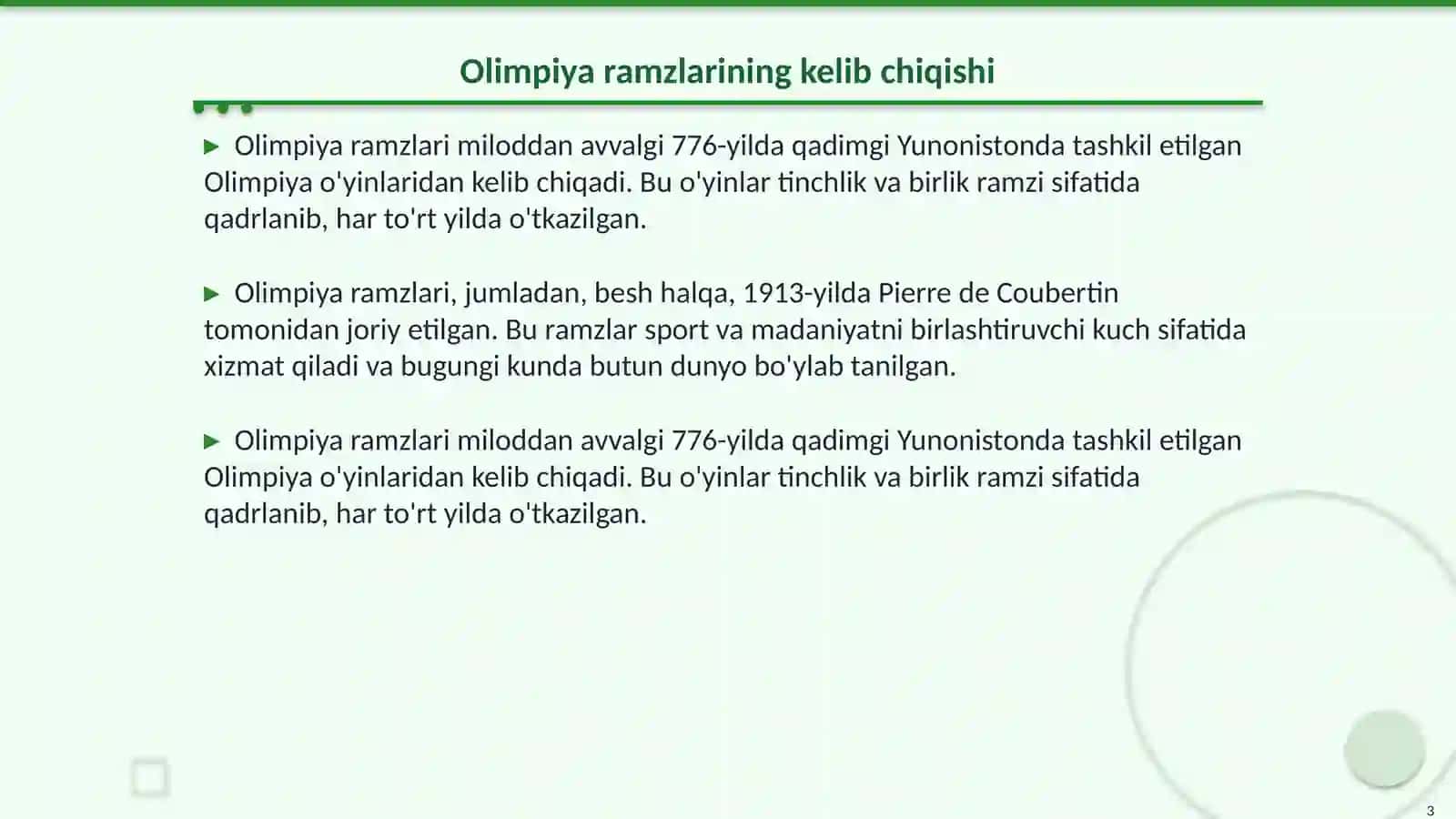 Olimpiya Ramzlari: Tarix va Mazmuni 3