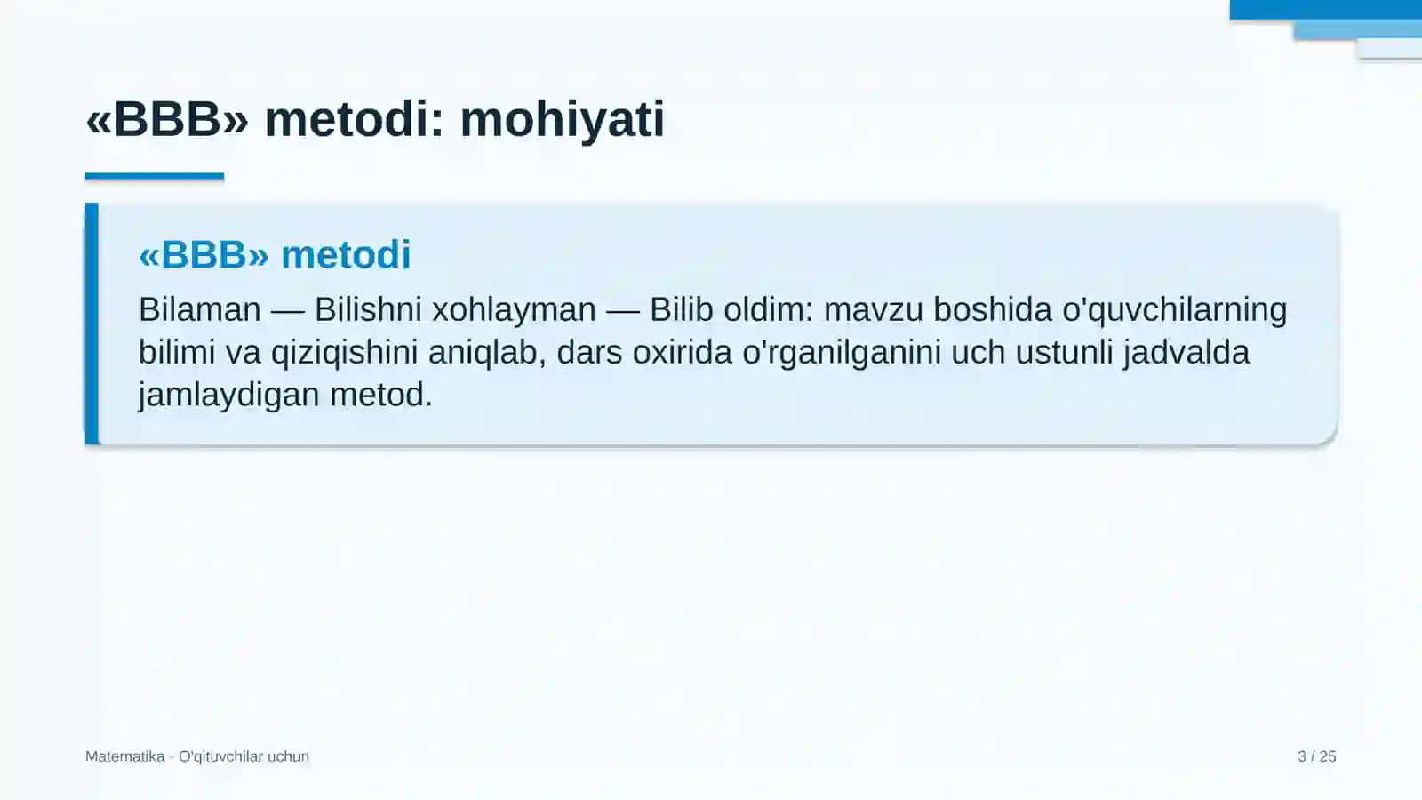 matematika darslarida bbb metodidan foydalanish 4249 3