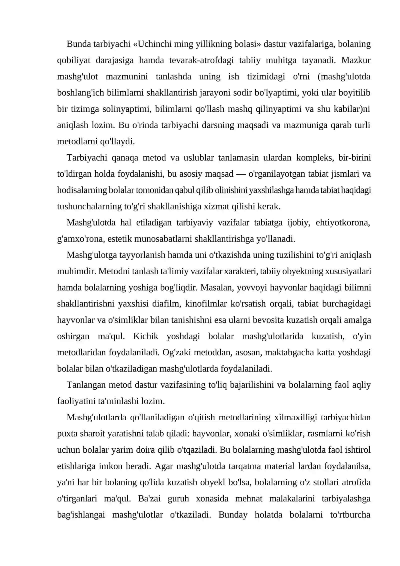 Bolalarni tabiat bilan tanishtirishning ish shakllari 3