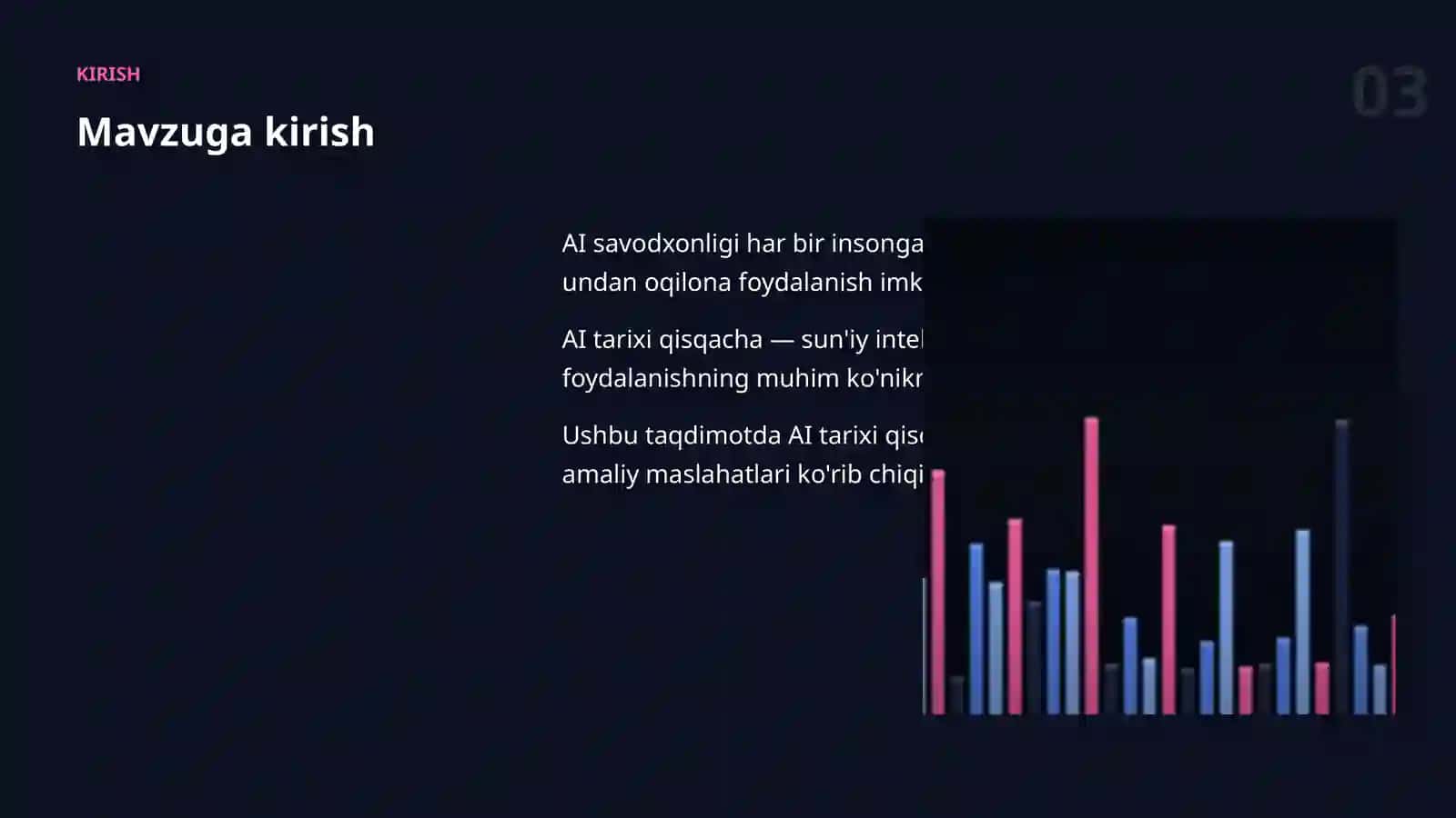 AI SAVODXONLIGI 3
