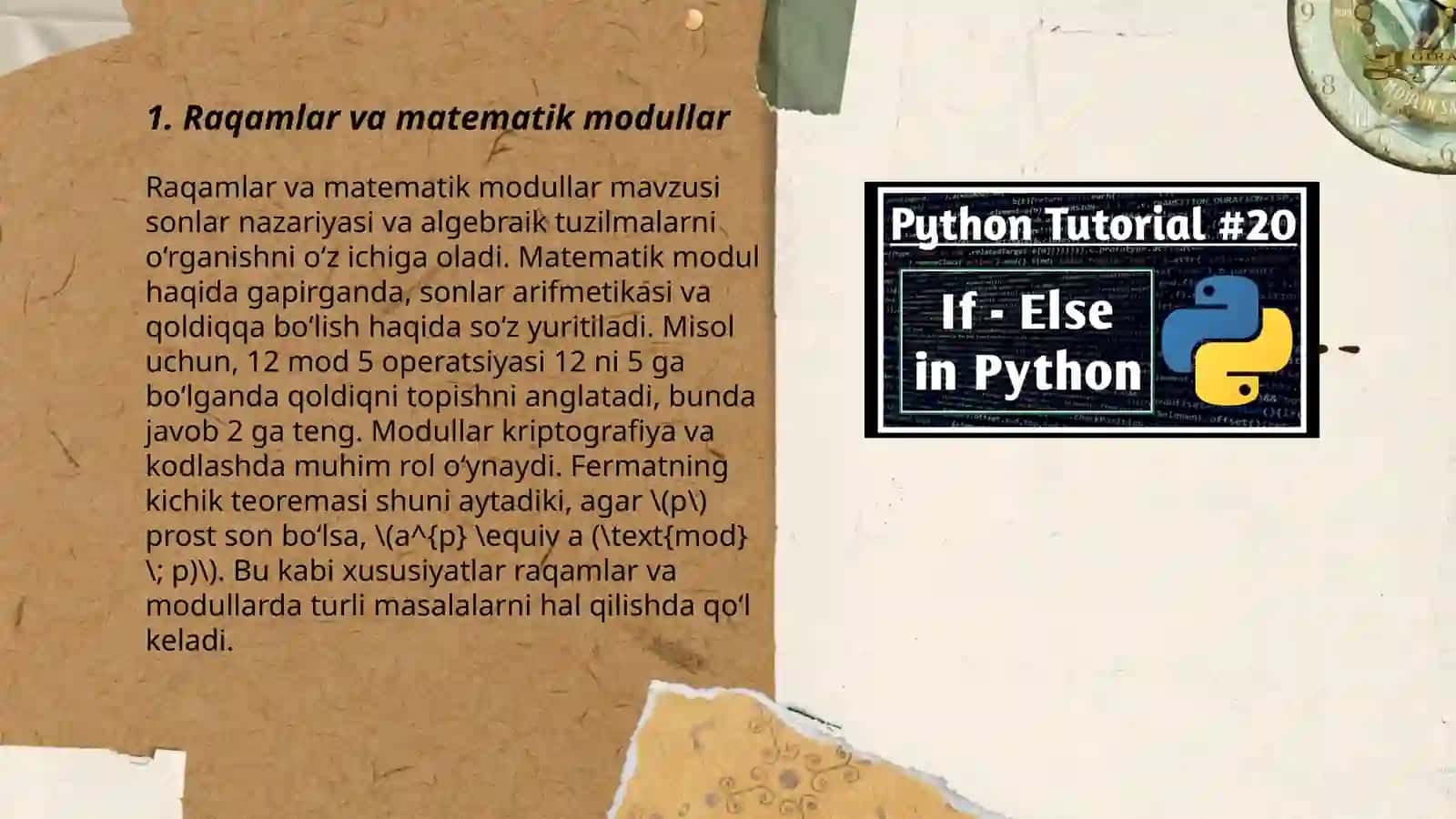 Paython standart kutubxonasi 3